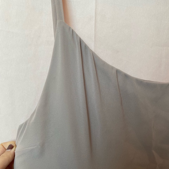 Show Me Your Mumu Shannon One Shoulder Dress Size M Maxi Wedding Neutral Chic - Picture 4 of 10